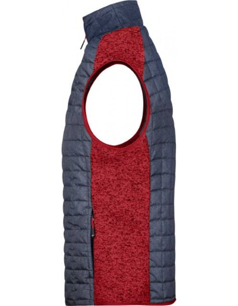 Vestă hibridă tricotată pentru bărbați